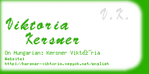 viktoria kersner business card